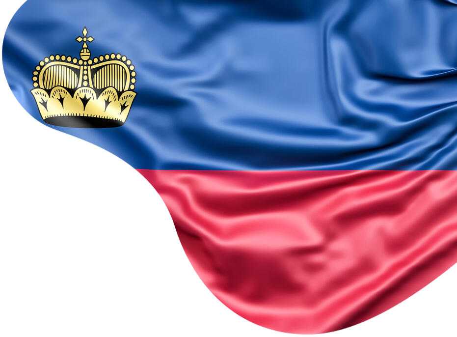 Flag of Liechtenstein 19715